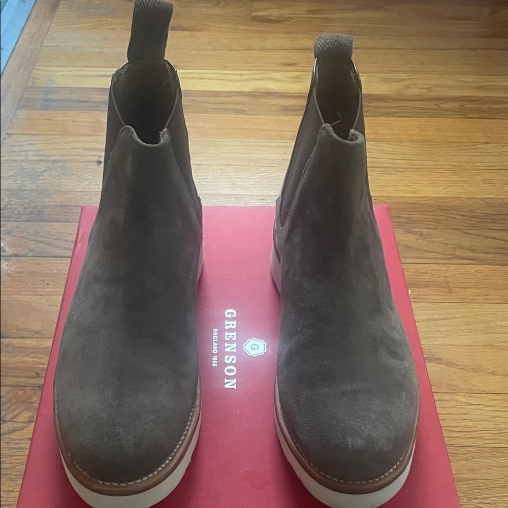 Grenson Brown and Gray Chukka Boots